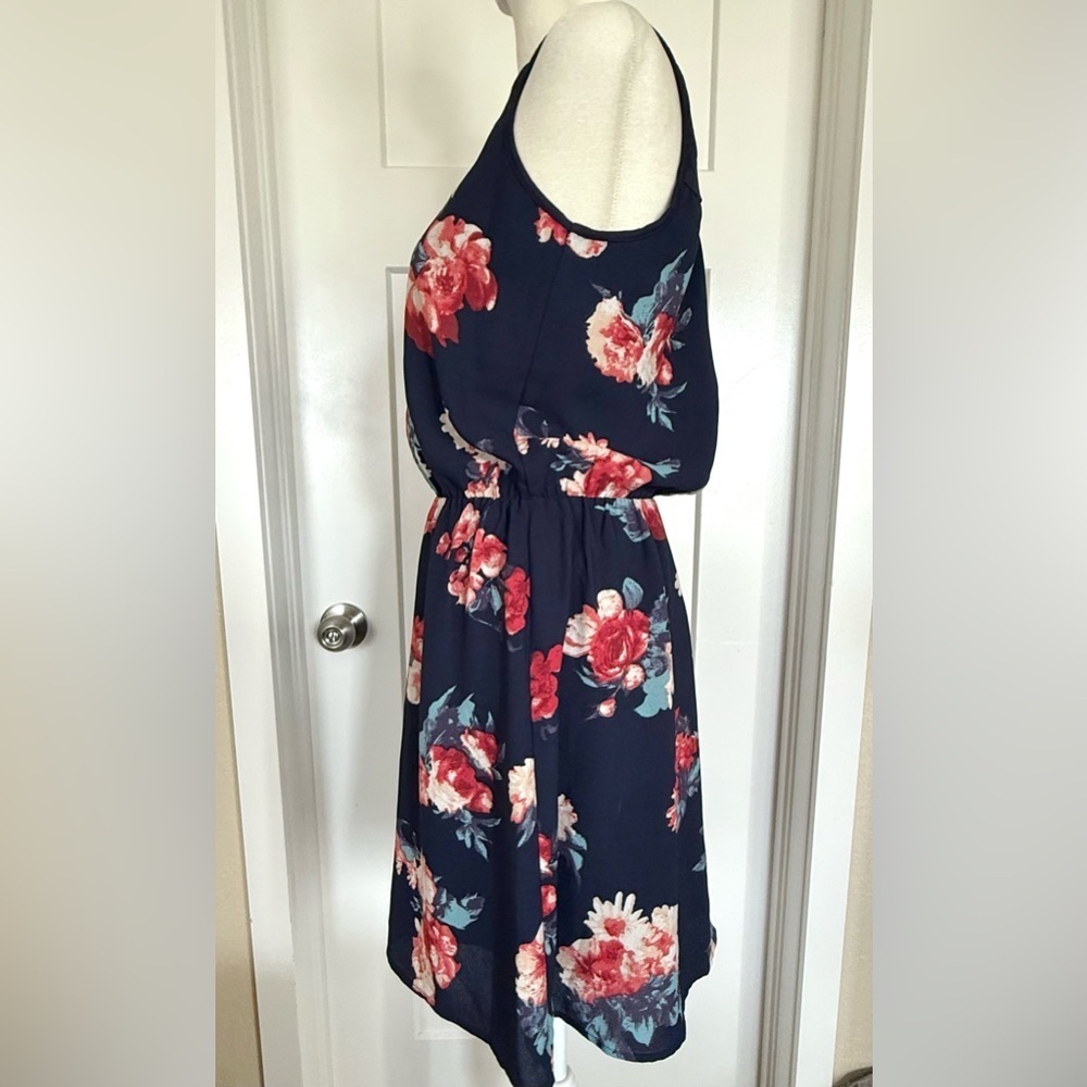 41 Hawthorn Evander Navy Floral Keyhole Dress – XS - Picture 8 of 8
